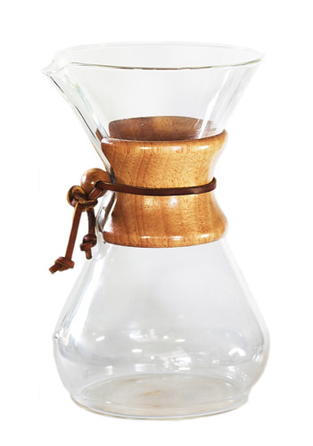 A Chemex brewer